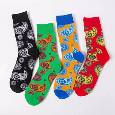 

New Men Socks Fashion Personality Street Retro Folk-custom Type Socks Male Socks Men Sock 4 Typys For Choose Socks Men Socks Male