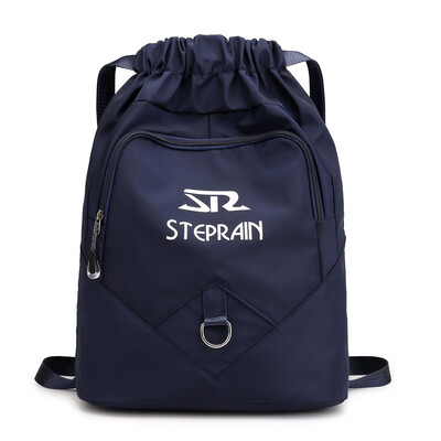 

Bundle pocket pull rope shoulder bag for men&women outdoor large capacity travel fitness bag for running light sports bag
