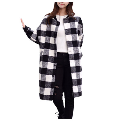 

Toponeto Women Plus Size Casual Boho Plaid Blouse Loose Long Sleeve Pocket Shirt Tops