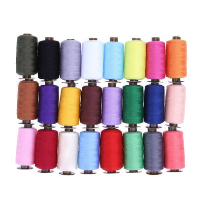 

24 Different Colors 1000 Yard Polyester Embroidery Sewing Machine Threads