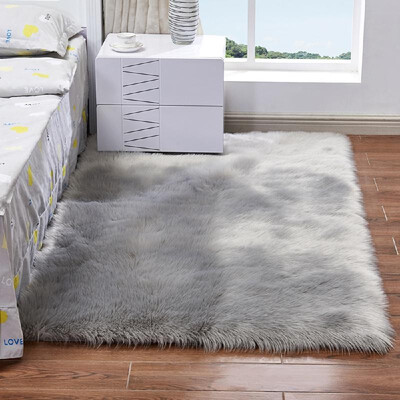 

Long Plush Ultra Soft Fluffy Rugs Rectangle Shape Faux Sheepskin Wool Carpet Rug for Living Room Bedroom Balcony Floor Mats