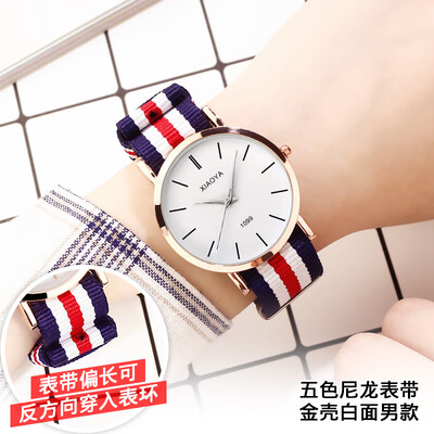 

Womens watch waterproof fashion trend student quartz couple watch Korean version of the simple casual womens watch