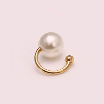 

EK242 European American Punk Ear Bone Simulated Pearl Ear Cuff Clip Earring for Women Jewelry Gift Pendientes U Shape Ear Clip