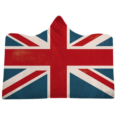 

Special Offer Hooded Soft Fluffy Blanket Winter Warm Adults Children Coral Fleece Home Airplane Throw Blanket Portable Wearable