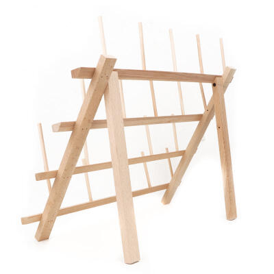 

Greensen Wooden 20 Spools Cone Thread Stand Rack Foldable Sewing Embroidery Storage Holder Organizer