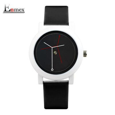 

Enmex Creative Design Branch Concept Neutral Watch Simple Two-pin Watch