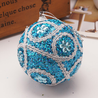 

Siaonvr Christmas Rhinestone Glitter Baubles Ball Xmas Tree Ornament Decoration 8CM