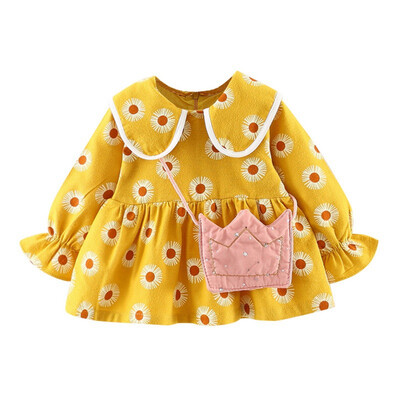 

Long Sleeve Princess Dress For Girls Autumn Baby Dress Lovely Dot Print Kids Dresses
