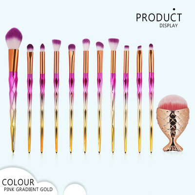 

Toponeto 12Pc Makeup Brushes Set Powder Foundation Eyeshadow Eyeliner Lip Cosmetic Brush