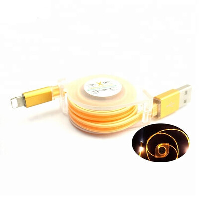 

Visible Flowing LED Cable Light Up Charging Cable LED Light USB Charger Data Sync Cable For IPhone 77s88s