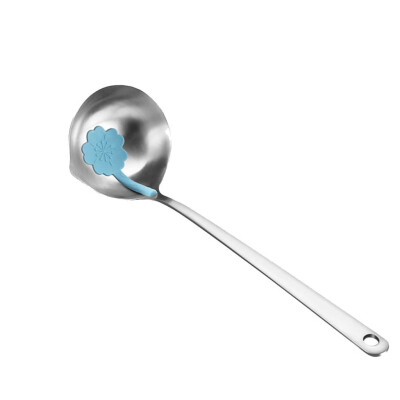 

Toponeto Kitchen Stainless Steel Colander Soup Ladle Oil Filter Long Handle Spoon