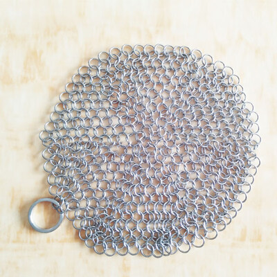 

Home Kitchen Round Rustproof Mesh Wire Scrubber Skillet Pot Pan Cookware Cleaner