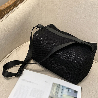

Tailored Large-Capacity Travel Bag Sequins Messenger Bag Lightweight Folding Yoga Bag