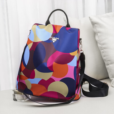

Womens Shoulder Bag Korean Edition Fashionable Oxford Cloth Leisure Camouflage Backpack Womens Travel Bag