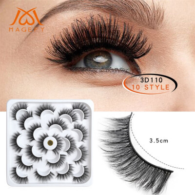 

〖Follure〗10 Pairs Of 3D Mink Fur With Soft Long Curly And Warped Many Layer Eyelashes