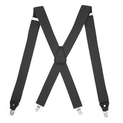 

10 Color Men Suspender X Shape 4 Clip Braces Elastic Adjustable Strap Brace