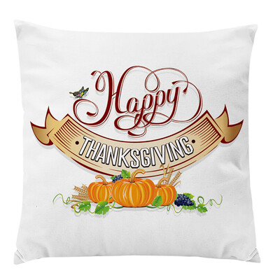 

Tailored Pumpkin Cushion Cover Square Pillow Case Thanksgiving Day Decor