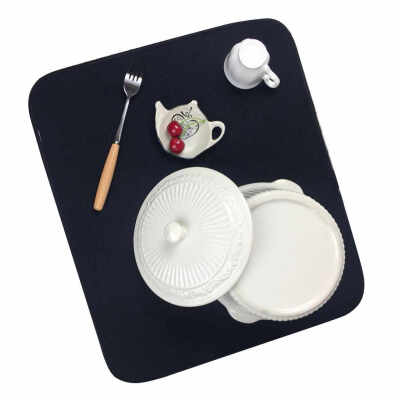 

Microfiber Dish Drying Pad Disc Drain Mat Kitchen Multi-function Non-slip Placemat Bowl Coasters