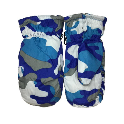 

Kids Winter Camouflage Glove Waterproof Warm Skate Snowboarding Gloves Boy Girl Outdoor Child Windproof Thick Gloves