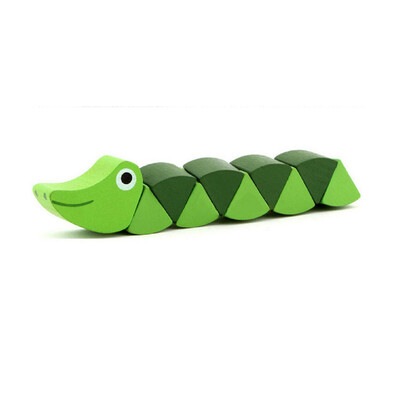 

Tailored Wooden toys Variety Colorful Caterpillar Twisted Toy Animal Doll