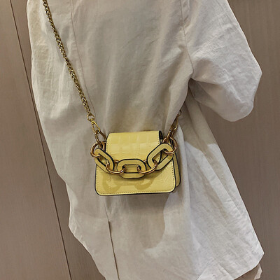 

Net red small bag female 2019 new wave Korean version of the stone texture texture Messenger bag chain foreign fashion small square bag