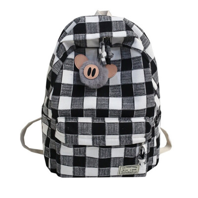 

Schoolbag female Korean high school Hyun-a Kim Mori Japanese girl backpack female ins wind super cool pendant ugly cute