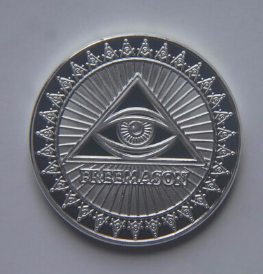 

40MM Freemason Medal coin usa Free&Accepted Masons Souvenir Coin MEDAL
