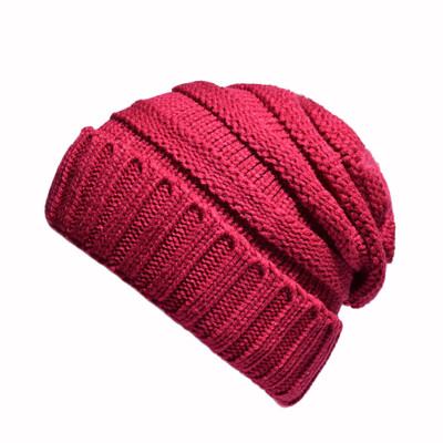 

Tailored Unisex Women Men Mixed Color Winter Plus Outdoor Thick Plaid knit Warm Hat Cap