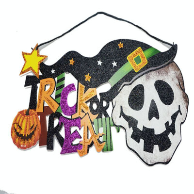 

Halloween Decoration Door Decor Hanging Pumpkin Skull Witch Shape Door Hanger Party Decoration