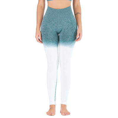 

Women Sports Yoga Pants Gradient Sexy High Waist Gym Stretch Slim Leggings