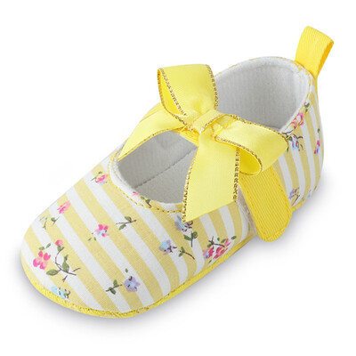 

First Walkers Newborn 0-18M Summer Hot Sale Baby Girl Cute Flower Princess Shoes Infant Kinds Stripes Casual Toddler Shoes