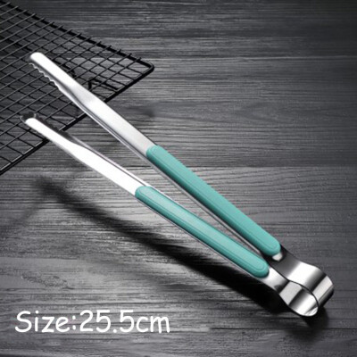 

Anti-Scalding Plastic Handle Bbq Grill Accessories Stainless Steel Bread Clip Barbecue Tongs Kitchen Tools