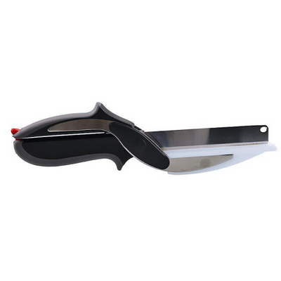 

Kitchen multi-functional stainless steel scissors kitchen knife cutting board three-in-one vegetable scissors
