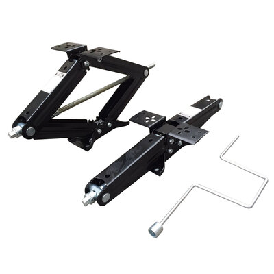 

Ktaxon 2 pack 24" 5000 RV Scissor Levelers Jacks camper trailer With one Handle