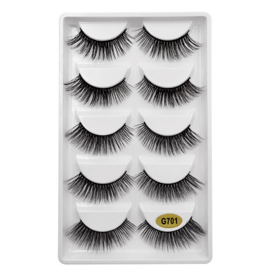 

〖Follure〗5 Pair 3D Natural Thick False Fake Eyelashes Eye Lashes Makeup Extension