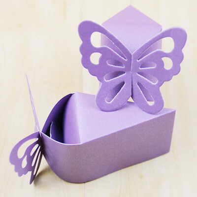 

50 Boxes Bags Butterfly Favor Gift Candy Box Cake Wedding Party Very Popular