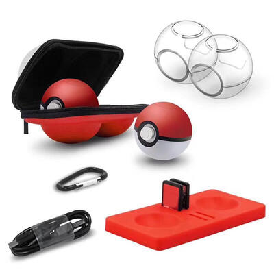

6 in 1 Carrying Bag Crystal Cases Game Card Pad for NS Poke Ball Plus