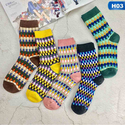 

5 PairsPack Autumn Winter Women Fashion Thicken Warm Rabbit hair Socks National style Socks