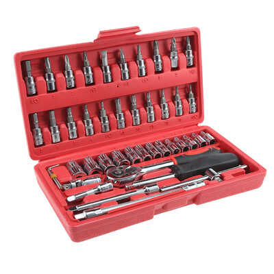 

46 in 1 Repair Tool Ratchet Spanner Screwdriver Socket Set