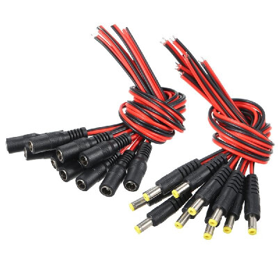 

20pcs DC Power Pigtail Cable Male & Female Connectors Adapter Wires DC-G0510pcsDC-G0410pcs