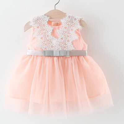 

Newborn Kids Baby Gir Lace Tulle Patchwork Tutu Princess Party Dress Sundress