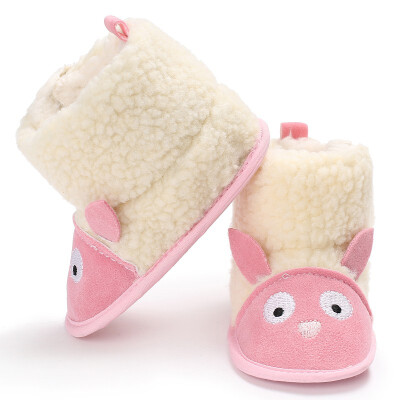 

Newborn Baby Shoes First Walker Girls Boys Winter Super Warm Boots Booties Soft Sole Infant Toddler Prewalkers Cute Cartoon Shoe