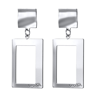 

New trendy earring jewelry irregular round metal earring geometric earring for women 2019 wholesale factory