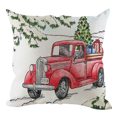 

Siaonvr Christmas Pillow Cover Pillowcases Decorative Sofa Cushion Cover Home Decoration
