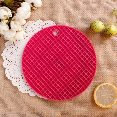 

Toponeto Silicone Heat Insulation Placemat Plate Coaster Round Pad Cup Table Bowl Mat