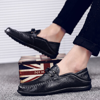 

2019 new mens shoes explosions casual shoes fashion peas shoes breathable outdoor shoes British shoes Korean lazy shoes