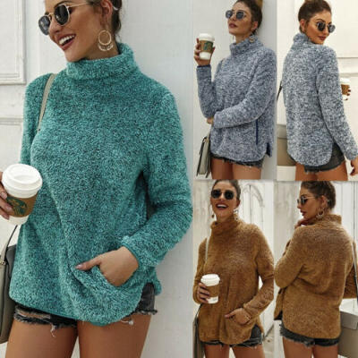 

Women Winter Loose Fluffy Pullover Hoodie Jacket Warm Outerwear Coat Sweatshirt