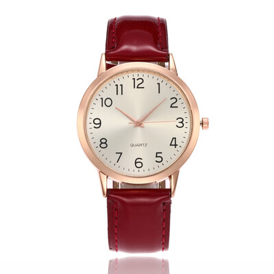 

New PU simple ladies watch Arabic digital quartz watch