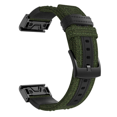 

〖Follure〗Woven Nylon Sweatproof Watch Band Strap for Garmin Fenix 55 PlusForerunner 935