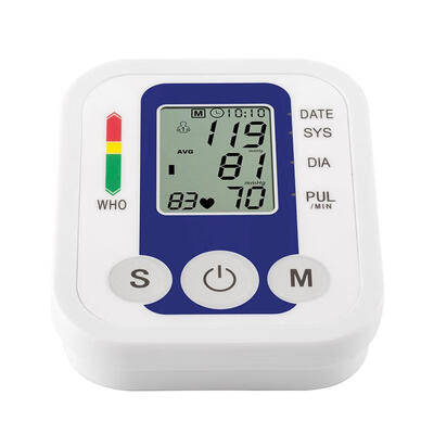 

Automatic Electronic Arm Sphygmomanometer Blood Heart Monitor Home Blue